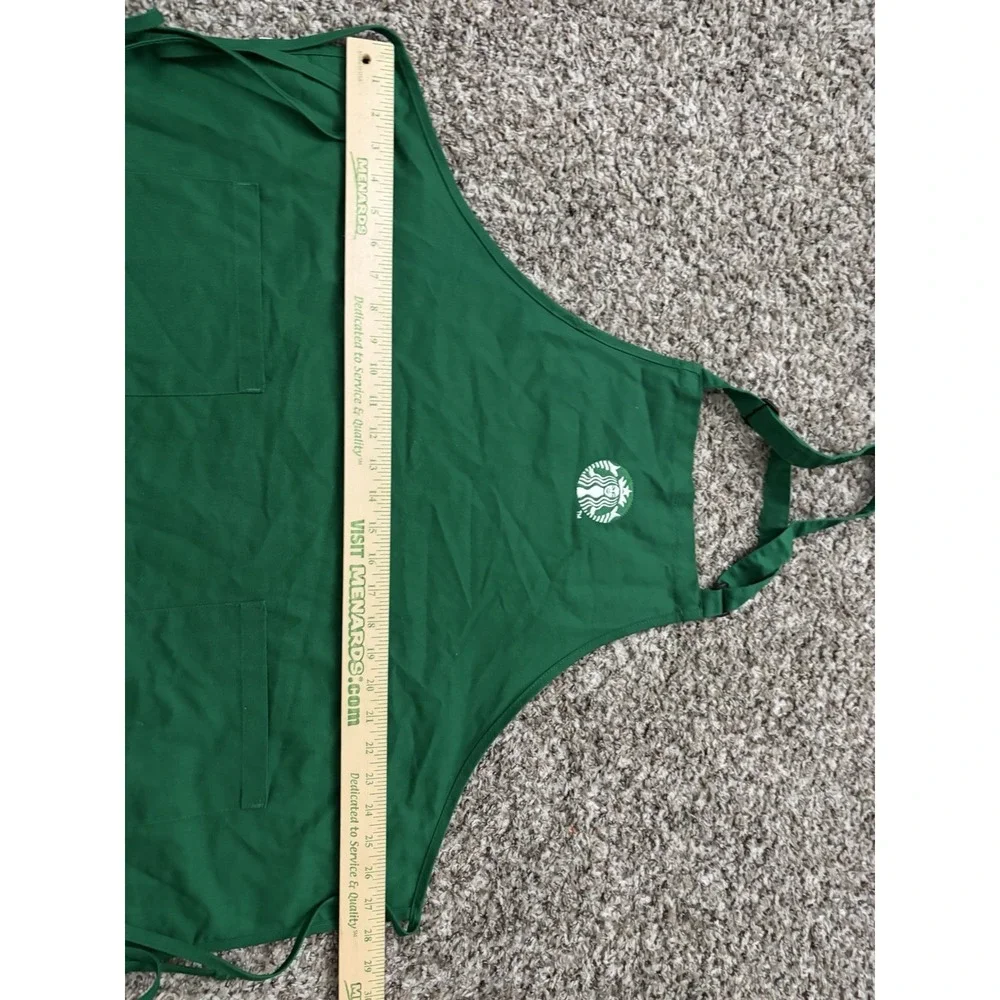 Starbucks Barista Apron Green Uniform Embroidered Siren Logo Two Pocket 11010737